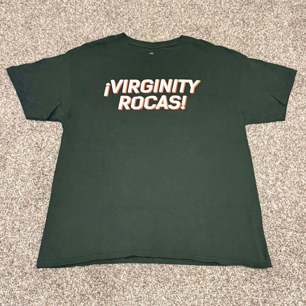 Danny Duncan ¡Virginity Rocas! Graphic T-Shirt Forest Green
